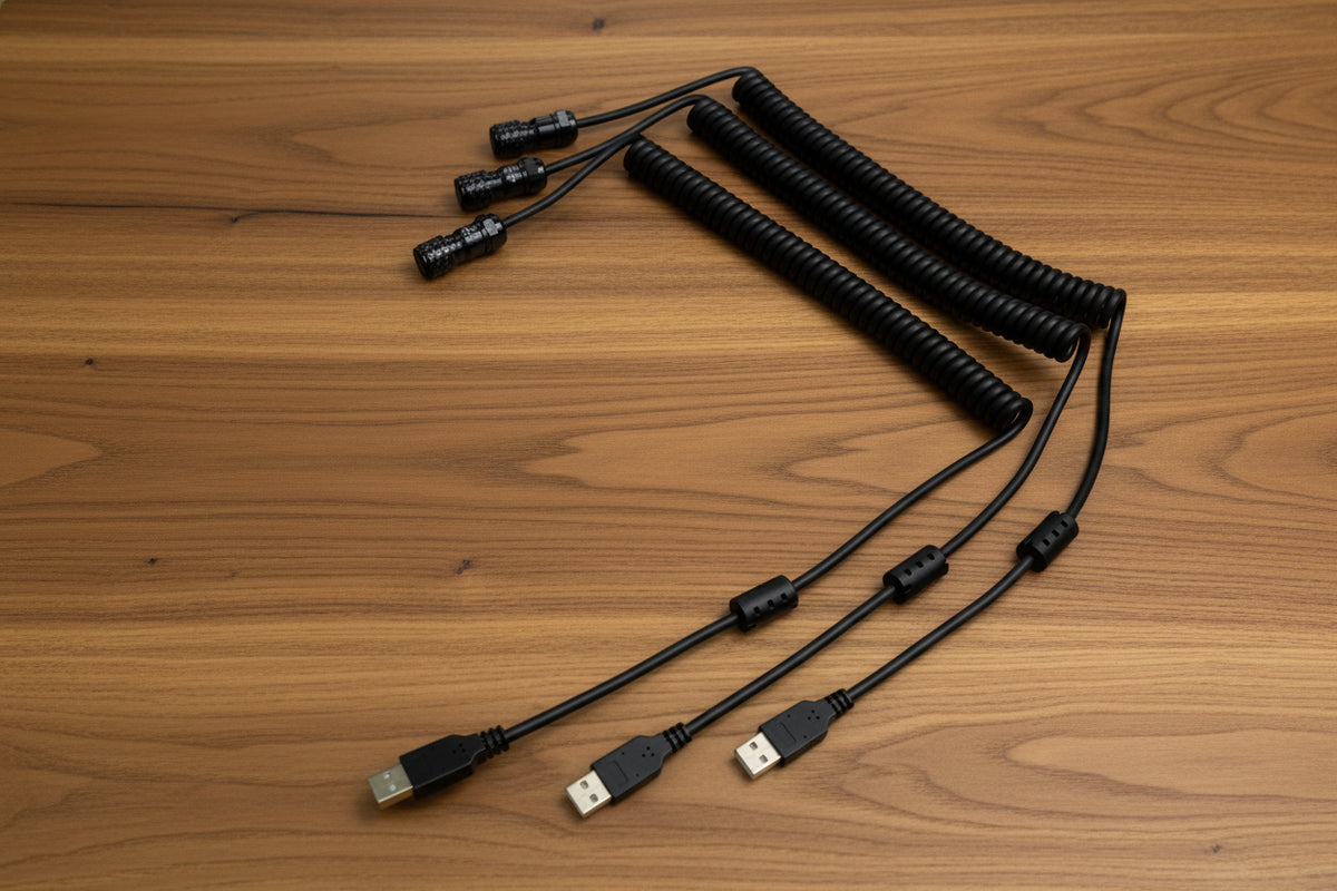 Coiled USB Cable Grayze Dynamics WebShop