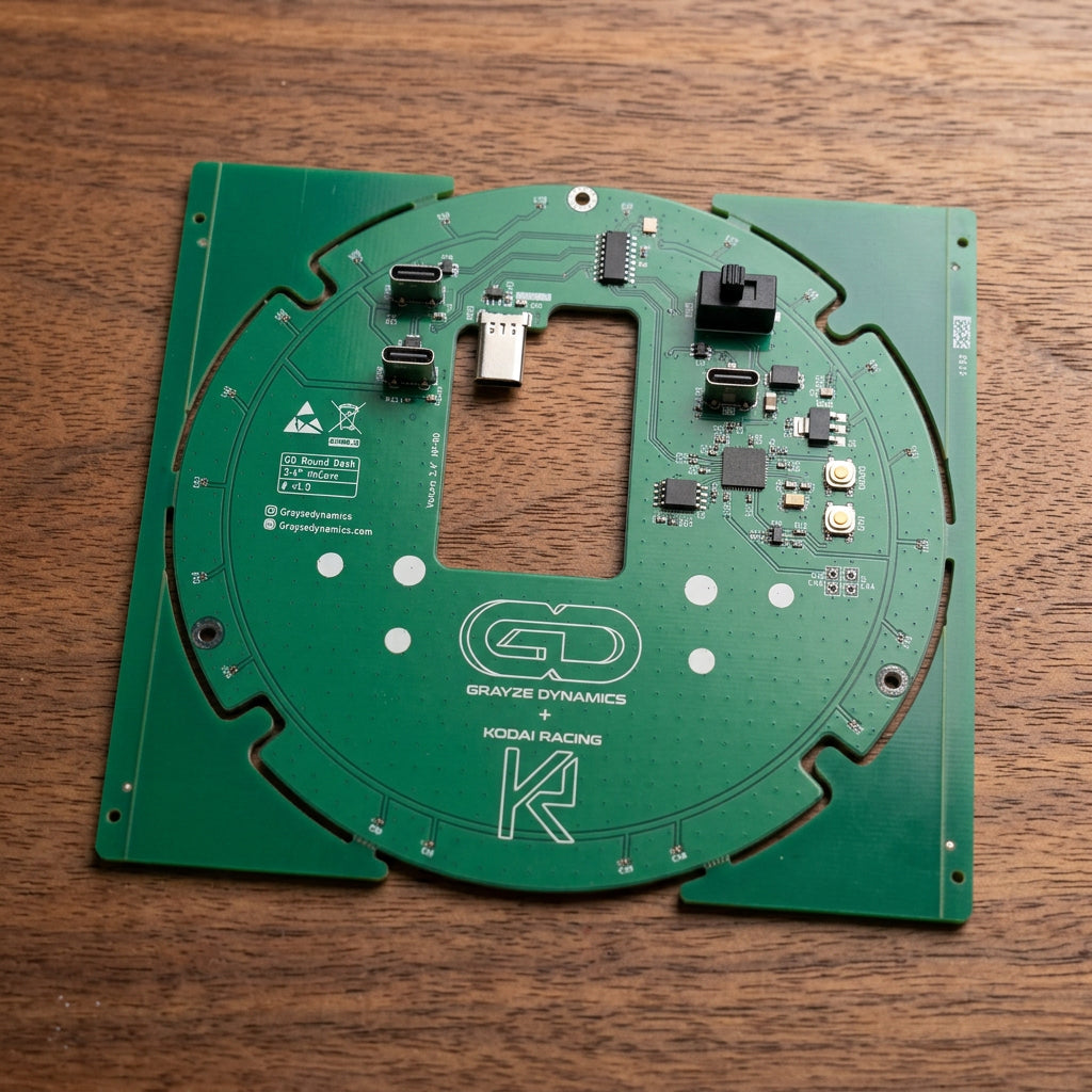 PCB - GD Round Display Grayze Dynamics WebShop